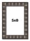 Photo Size Deco Black Picture Frame - UV Acrylic, Foam Board Backing, Hanging Hardware